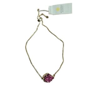 Kendra Scott Gold and Pink Adjustable Bracelet